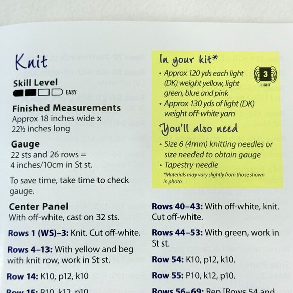 Annies Hook & Needle "Cuddle Up" Kit Crochet/Knit - New - Picture 5 of 7